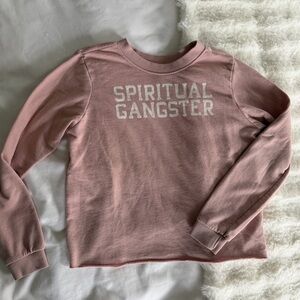Spiritual Gangster Kids Pink Sweatshirt